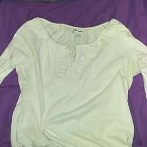 Off the shoulder half sleeve old navy blouse